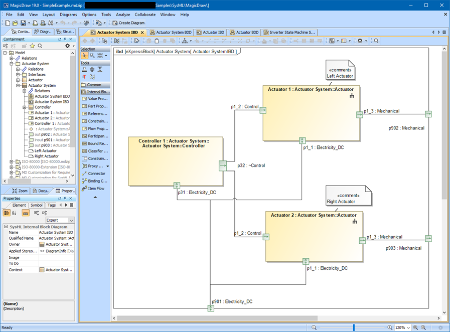 SysML being imported, in MagicDraw